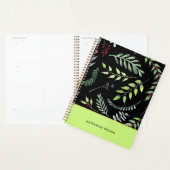 Elegant Leaves Pattern Classy Cute Planner (Display)