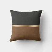 Elegant leder kussen (Achterkant)