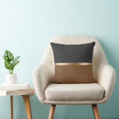 Elegant leder kussen (Stoel)