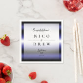 Elegant lederen trots bruiloft servet (Insitu)