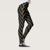 Élégant Leggings Black & Gold (Droite)