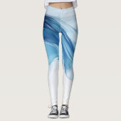 Élégant Leggings Blue Gradient (Devant)