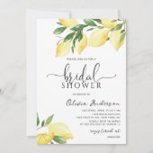 Elegant Lemon Bridal Shower Kaart (Voorkant)