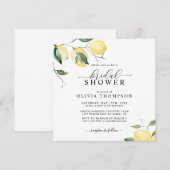 Elegant Lemon Fruit Waterverf Boho Vrijgezellenfee Kaart (Voorkant / Achterkant)