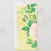 ÉLÉGANT LEMON JAUNE JARDIN MARIAGE INVITATION (Dos)