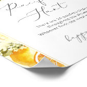 Elegant lemon Pacifier jachtgame Poster (Hoek)