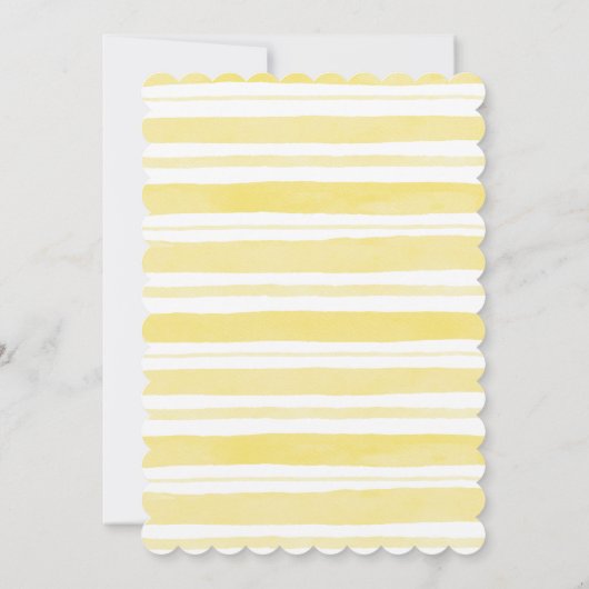 Elegant Lemon Summer Bridal Shower Kaart (Achterkant)