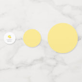Elegant Lemon Theme Baby shower Minimale Moderne Confetti (Achterkanten)