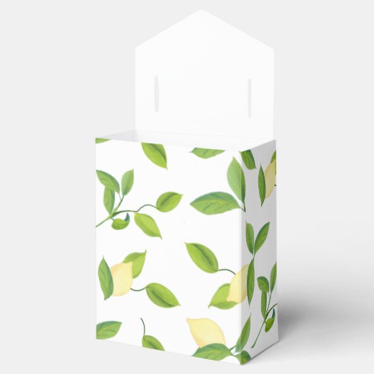 Elegant Lemon Theme Favor Box Bedankdoosjes (Geopend)