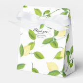 Elegant Lemon Theme Favor Box Bedankdoosjes (Voorkant Zijde)