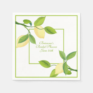 Elegant Lemon Theme Paper Napkin Servet