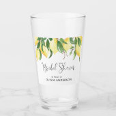 Elegant Lemon Vrijgezellenfeest Glass Glas (Voorkant)