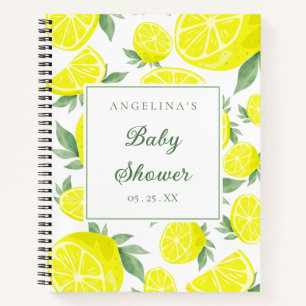 Elegant Lemons Baby shower Geschenklijst Notitiebo Notitieboek