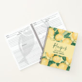 Elegant Lemons Personalized Recipe Notitieboek (Binnen)