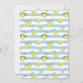 Elégant Lemons Summer Party Invitation (Dos)