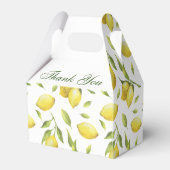 Elegant Lemons Waterverf Greenery VRIJGEZELLENFEES Bedankdoosjes (Achterkant)