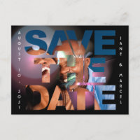 Elegant Lens Flare Wedding Photo Save the Date