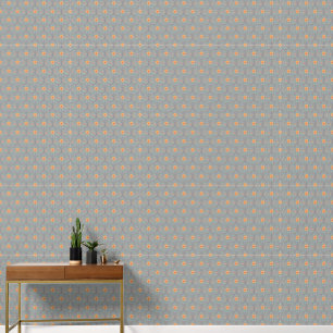 Elegant lente bloemenpatroon Sage Groen Behang