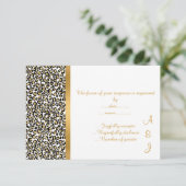 ELÉGANT LEOPARD GOLD TRIM RSVP (Debout devant)