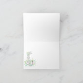 Elegant Leopard Note Kaart Pink and Gold (Binnen)