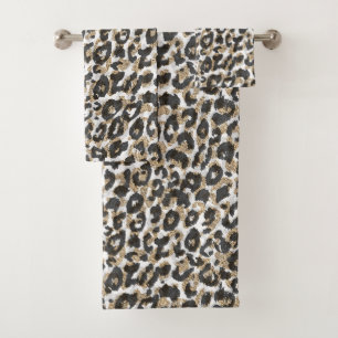 Élégant léopard poster de animal motif