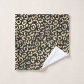 Elegant Leopard Print Bad Handdoek (Wasdoekje)