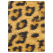 Elegant Leopard Print Monogram - Klembord (Achterkant)
