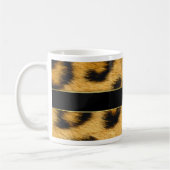 Elegant Leopard Print Monogram script - Mok (Links)