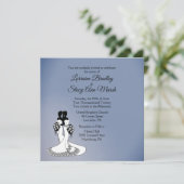 Elegant Lesbian Wedding Uitnodiging (Staand voorkant)