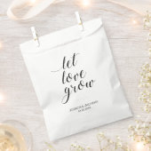 Elegant Let Love Grow Seed Favors Wedding Bedankzakje (Geknipt)