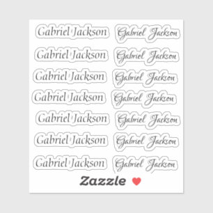 Elegant Leuk Cursief script 2 type personaliseer n Sticker