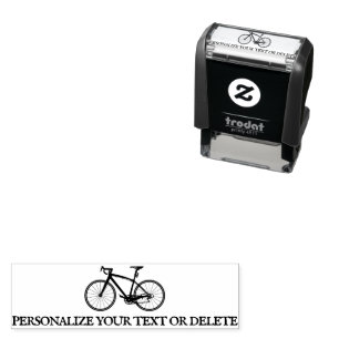 Elegant leuk retro fiets koel persoonlijk briefpap zelfinktende stempel