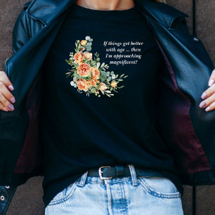 Elegant Leuke Bloem 50e Verjaardag T-Shirt (Levend