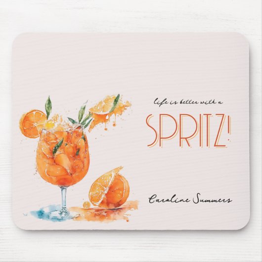 Elegant leven is beter met een Spritz Waterverf Muismat (Voorkant)