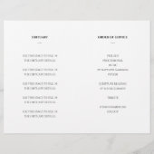 Elegant levensviering-herdenkingsprogramma flyer (Achterkant)