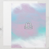 Elegant Libra Zodiac Sign Moeder parelstijl (Voorkant / Achterkant)