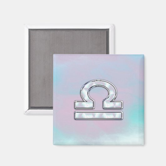 Elegant Libra Zodiac Sign Moeder parelstijl Magneet (Voorkant / Achterkant)