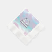 Elegant Libra Zodiac Sign Moeder parelstijl Servet (Hoek)