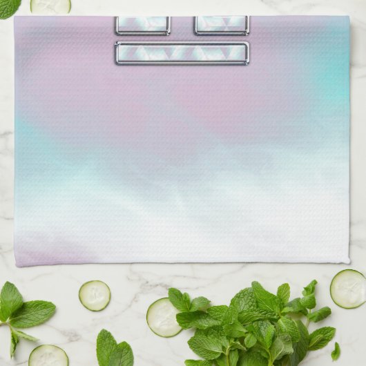 Elegant Libra Zodiac Sign Moeder parelstijl Theedoek (Gevouwen)