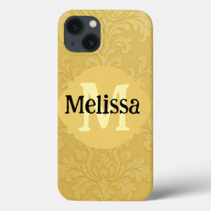 Elegant Licht Goud Barok Damast Custom iPhone 13 Hoesje
