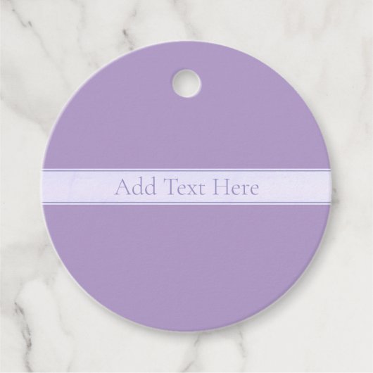  Elegant Licht Lavendel Paarse Bedankjes Labels (Voorkant)