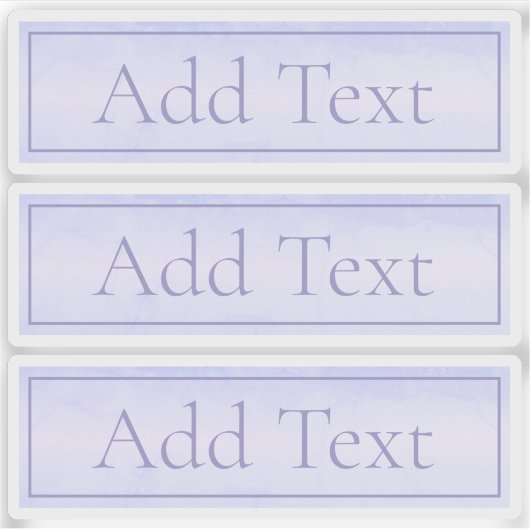  Elegant Licht Lavendel Paarse Sticker (Voorkant)