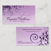 Elegant licht Paars  Visitekaartje (Voorkant / Achterkant)