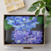 Elegant licht paarse magenta bloemenhortensia tissuepapier (Geschenk)