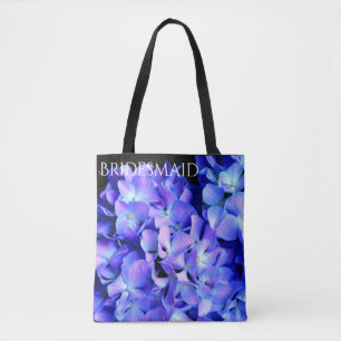 Elegant licht paarse magenta bloemenhortensia tote bag