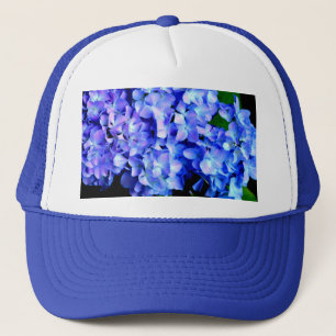 Elegant licht paarse magenta bloemenhortensia trucker pet