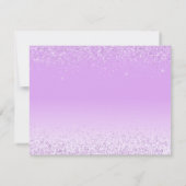 Elegant licht Paarse RSVP Kaartje (Achterkant)