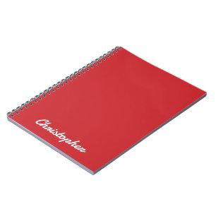 Elegant Licht Rode Minimalistische Enkele Kleur Notitieboek