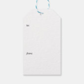 Elegant licht van de wereld Bijbel vers Kerstmis Cadeaulabel (Achterkant)