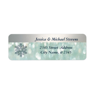 Elegant lichtbok met kerstsnowflake etiket
